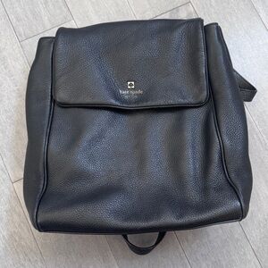 Kate Spade women black backpack travel casual day yo day daily